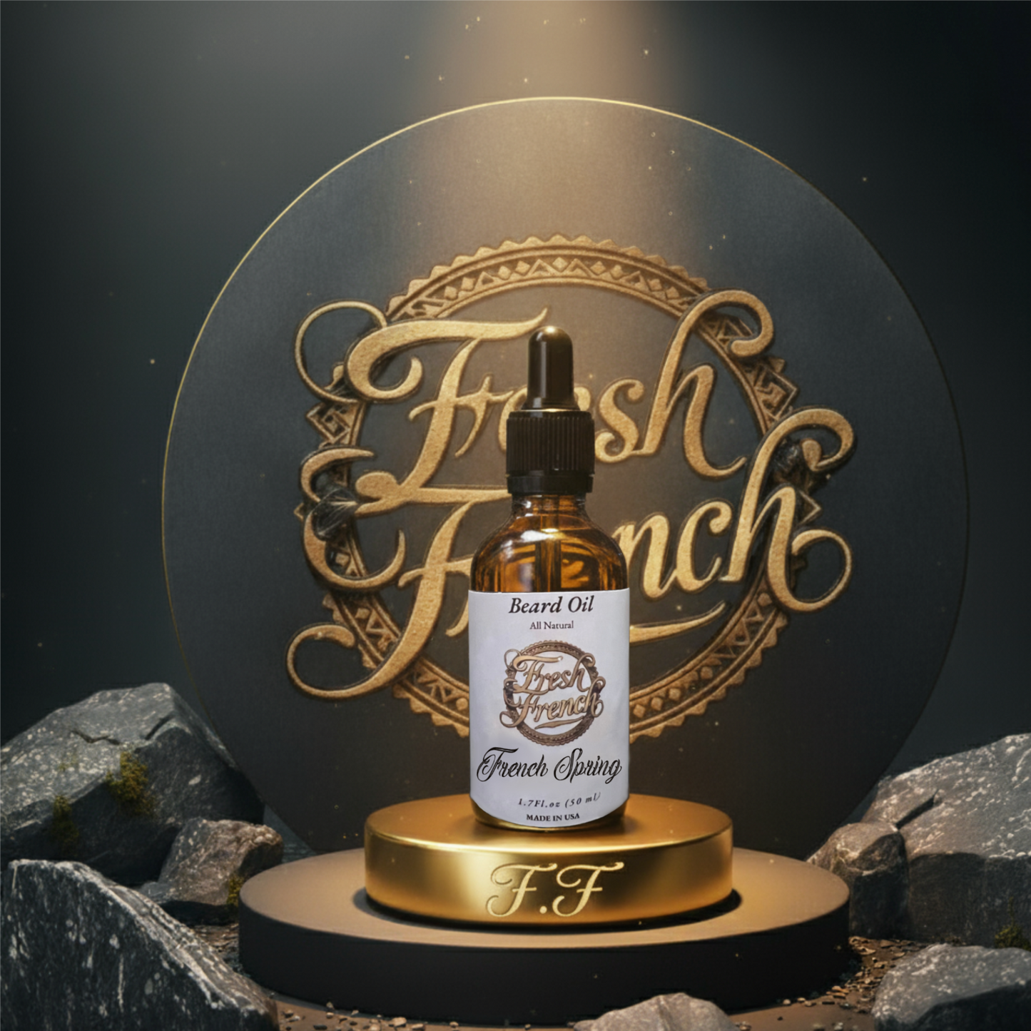 French Spring (U)  Scented Beard Oil 1.7oz Amber Glass Bottle