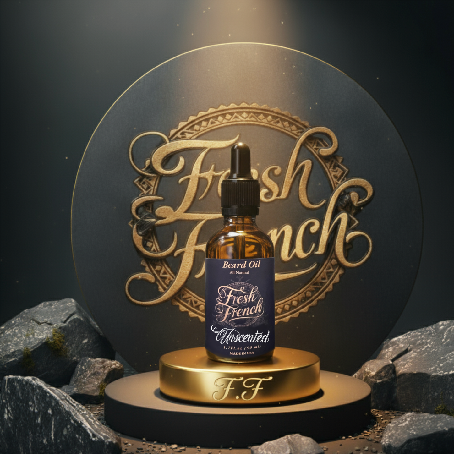 Unscented Beard Oil 1.7oz Amber Glass Bottle